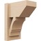 Ekena Millwork 8-in W x 12-in D x 16-in H Balboa Slat Rough Cedar Woodgrain TimberThane Outlooker, Primed Tan OUTUR080X12X16BOA24RCPR - alternate 1
